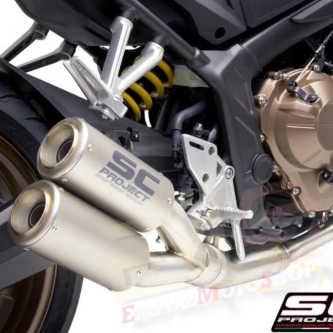 Murah Knalpot Sc Project Crt Twin Cb 650 Cb650 Cb650R Cb650F Dual Fullsystem
