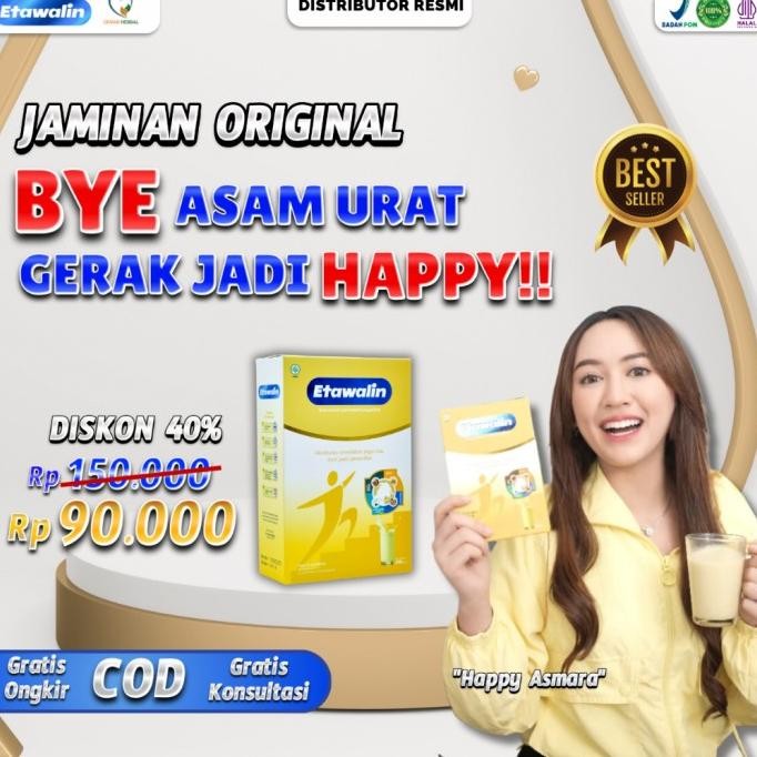 

(Expert) Etawalin Original Paket 1 Box - Susu Etawa Ampuh Atasi Asam Urat Herbal 200 gram Tanpa Efek Samping