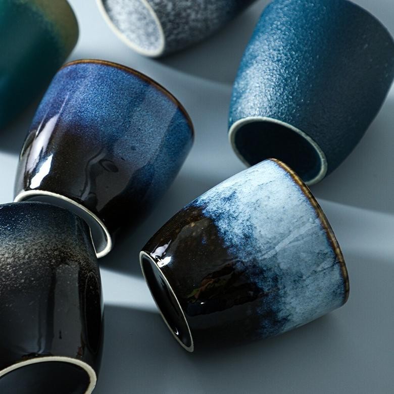 Set Cangkir Teh Keramik Hadiah Premium | Giftbox Lebaran Idul Fitri | Cangkir Kopi Unik & Estetik Or