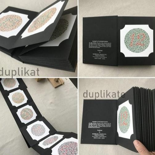 BUKU ISHIHARA 38 PLATE TES BUTA WARNA / BUKU TES WARNA VISUAL 2023 terlaris