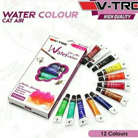 

Cat Air Lukis 12 Warna 6ml V Tro Watercolor Set V-tro Water Colour 6 ml Vitro Artist Series Terlaris