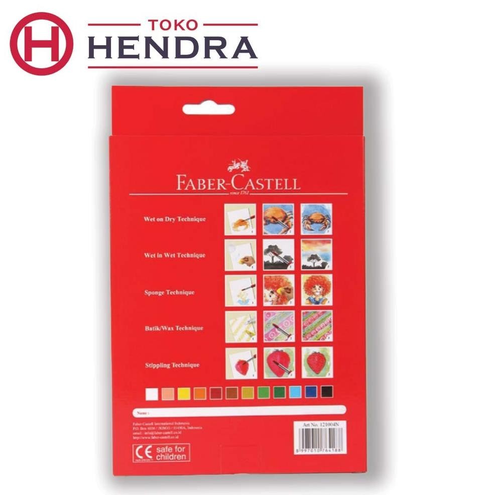 

Cat Air Faber-Castell Watercolour tube 12 ml - 12 Warna Terlaris