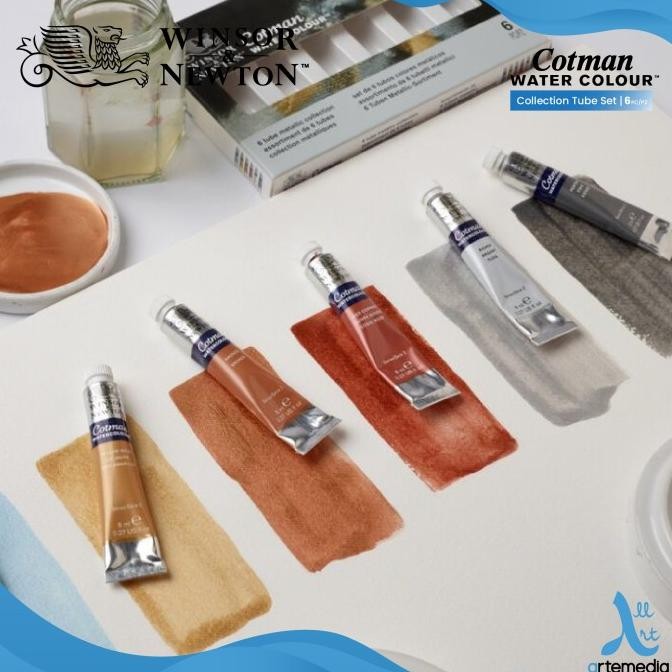 

Cat Air Metalik Winsor & Newton Cotman Watercolor Metallic Set Terlaris
