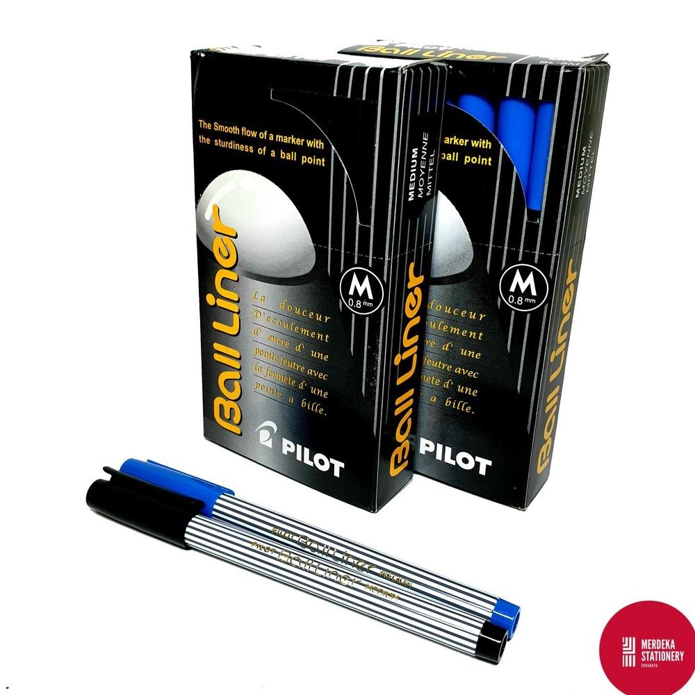 

Pulpen Pilot Ball Liner 0.8Mm Isi 12 (Biru/Hitam/Hijau) | Bolpen Kantor & Sekolah Original