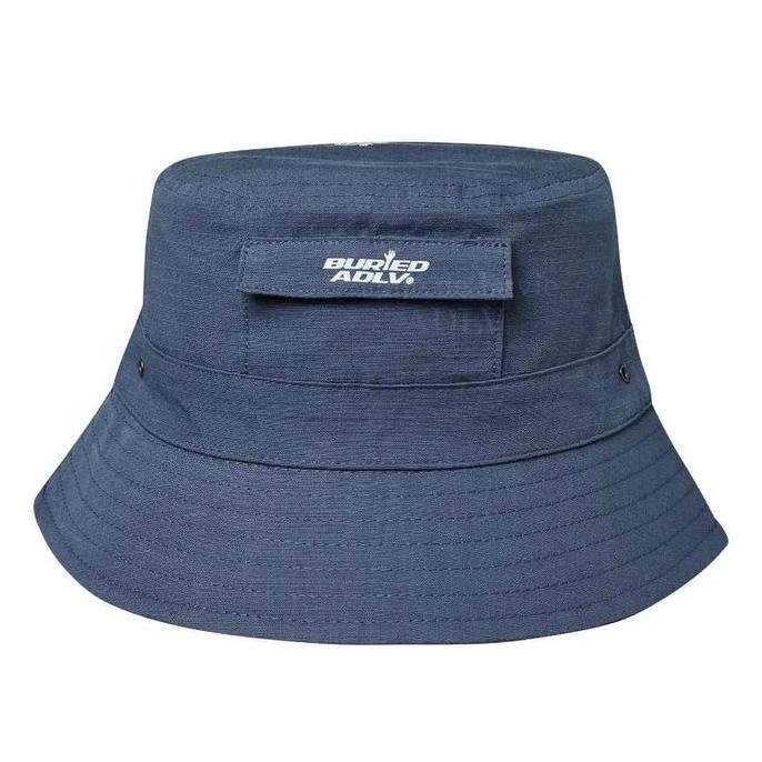 Grosir Adlv X Ba Out Pocket Bucket Hat Indigo Blue - Topi Bucket Pria Wanita Branded Acme De La Vie