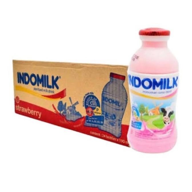 

(Expert) Susu Indomilk Botol 190ml Rasa Strawberry