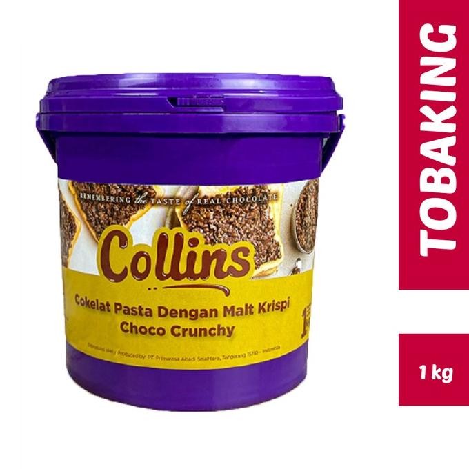 

Collins Dip Glaze Choco Crunchy 1kg Topping Cokelat Pasta Malt Krispi