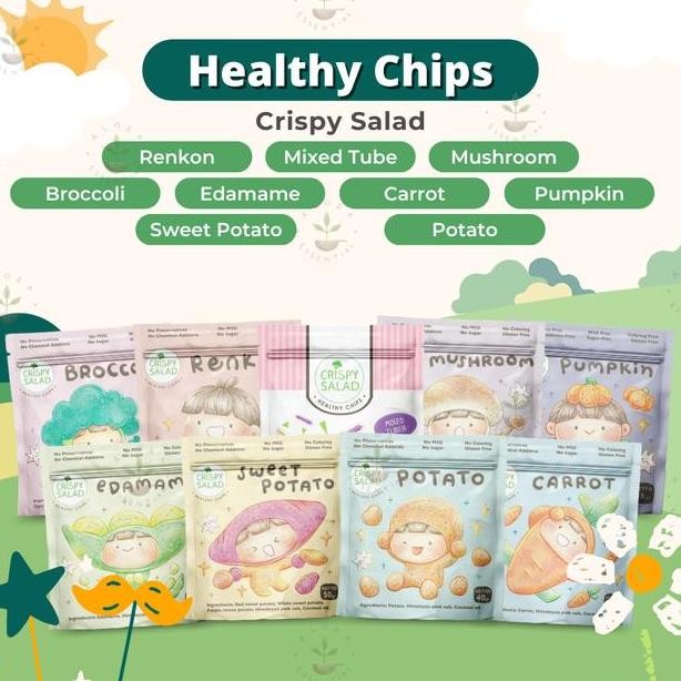 

Crispy Salad Keripik Sayur Sna Cemilan Sehat Anak Camilan Organik Sna Bayi