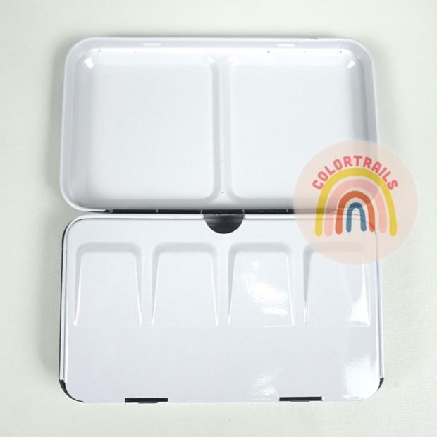 

Empty Watercolor Metal Tin Box Case 12 Half Pan Terlaris