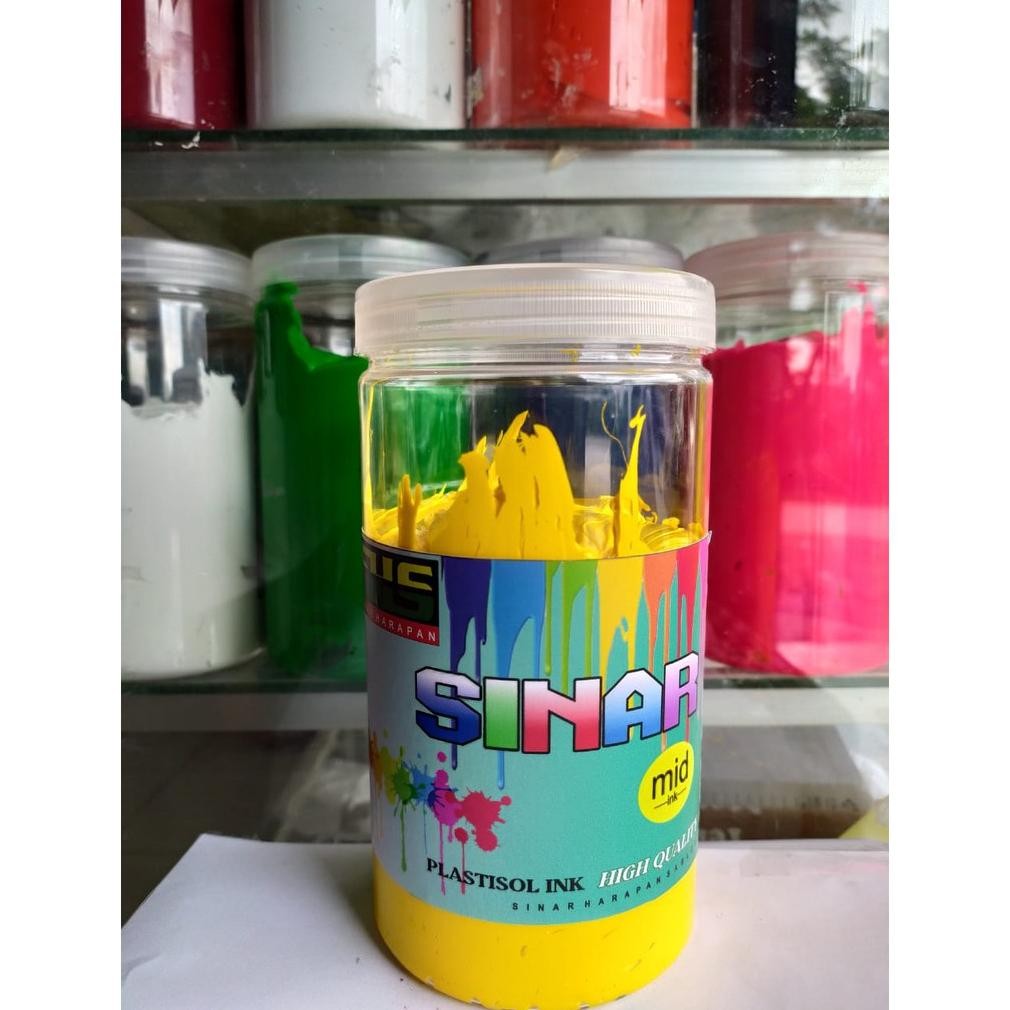 

Tinta Plastisol Kuning SINAR HARAPAN SABLON Terlaris