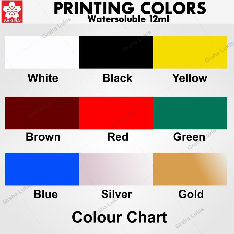 

Sakura Watersoluble Printing / Cat Karet Lino 12ml Terlaris