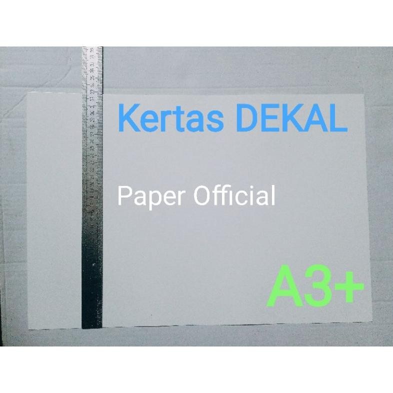 

(10 Lembar) Kertas water slide DEKAL A3+ Transparant Paper Official RB07