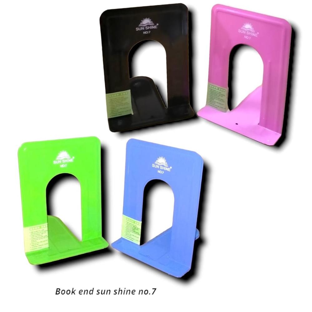 

PEMBATAS BUKU BESI BOOKEND BOOK HOLDER NO.7 WARNA PENYANGGA BUKU RB07