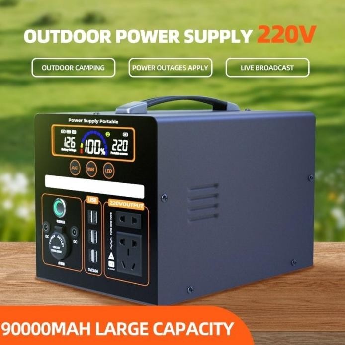 

Terlaris Portable Power Station Outdoor Camping/Genset Listrik Portabel 220V 300W/500W/800W/1200W/1700W Baterai 50000Mah360000Mah/Power Supply Portable 300W/500W/800W/1200W/1700W/2600W