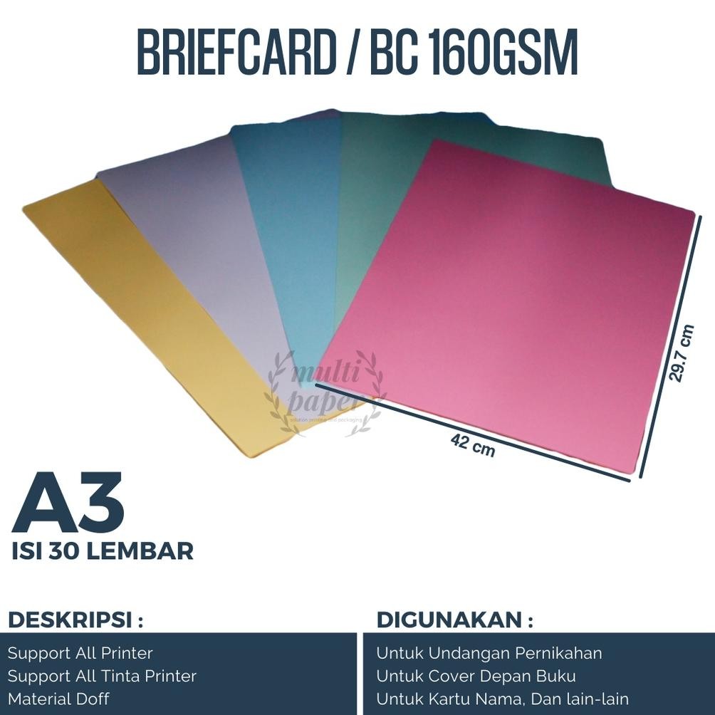 

Kertas BC A3 160 gsm isi 30 lembar / Brief Card A3 / Kertas Brief Card A3 RB07