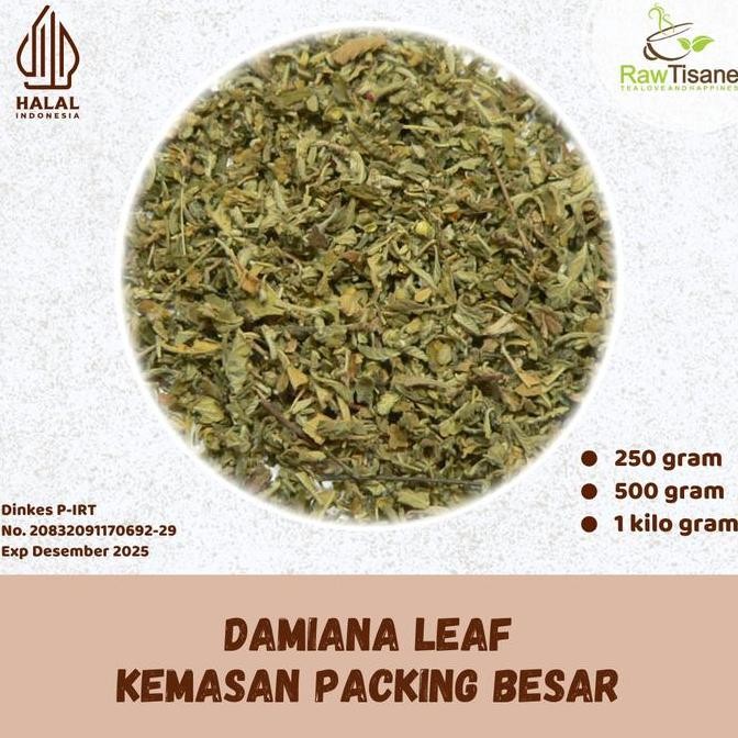 

SALE!!! RAW TISANE Damiana Leaf Tea / Dried Damiana Leaf / Teh Daun Damiana Isi 1 Kg