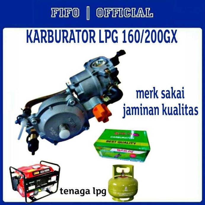 

Terlaris Karbulator Lpg Gx160 200 Sakai/ Konverter Kit Genset Air Hybrid Bensin Ke Lpg Murah Mesin Engine