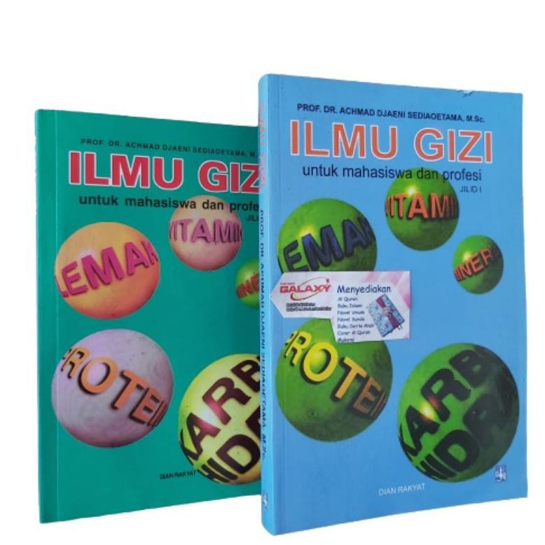 

Ilmu Gizi Jilid 1 jilid 2 Achmad Djaeni Sediaoetama RB07