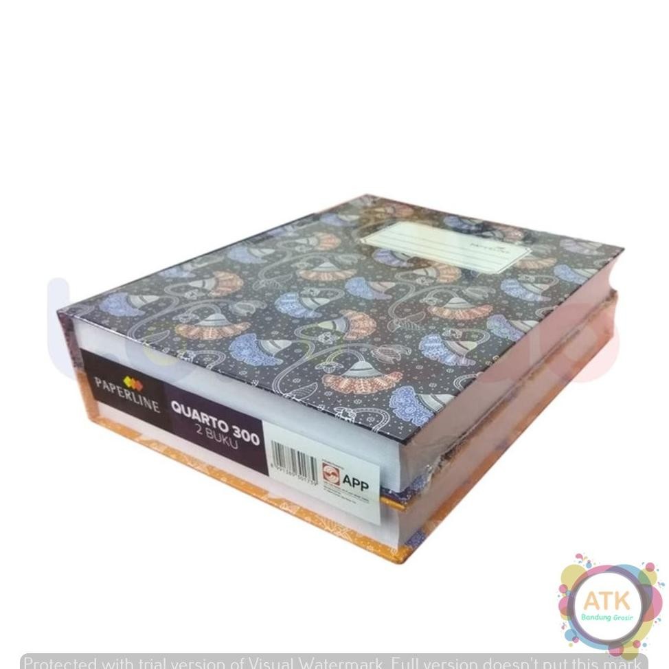 

Buku Quarto PaperLine 300 Lembar Hard Cover Sampul Tebal RB07