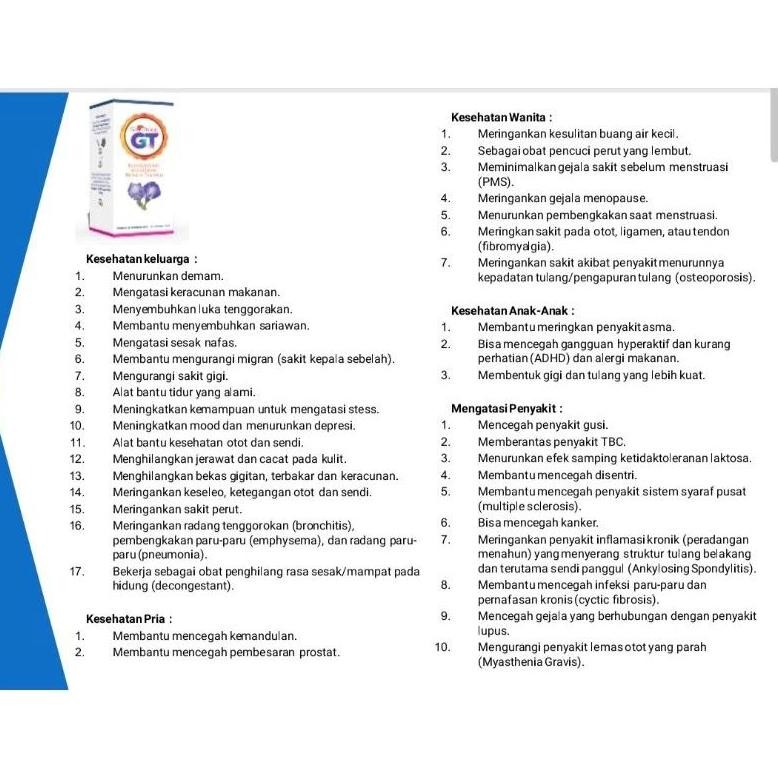 

Konsentrat Minum Bunga Telang Garudaqu GT aman BPOM