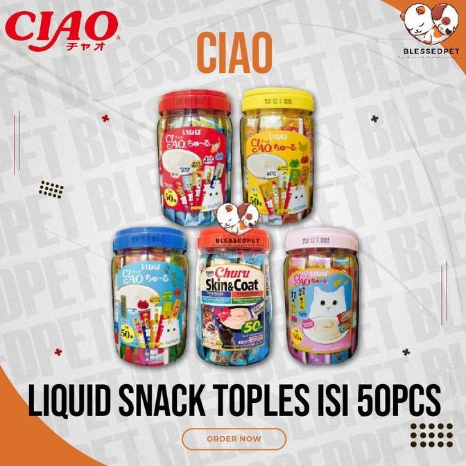 

CIAO Liquid Snack Toples / Snack Kucing CIAO Liquid Toples isi 50pcs ks