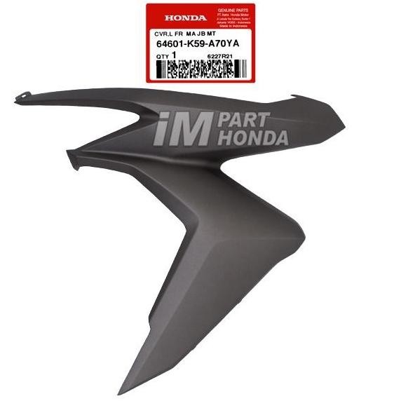 64601-K59-A70Ya Cover Sayap Kiri Vario 125 150 Led 2018 - 2021 Coklat Dof