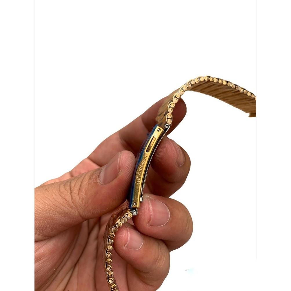 Strap Tali Jam Tangan RADO Gold 18 mm Rantai Stainless Steel Premium RB