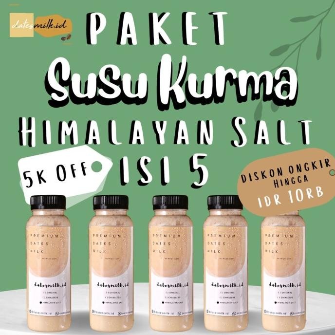 

(Expert) PAKET DISKON SUSU KURMA HIMALAYAN SALT 10 BOTOL 250 ML MINUMAN SEHAT ASI BOOSTER