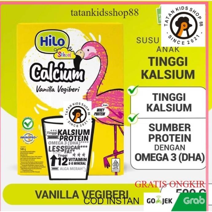 

(Expert) HiLo School 500gr Hi Lo Coklat Madu Bule Gum Cotton Candy Vanila Vegiberi