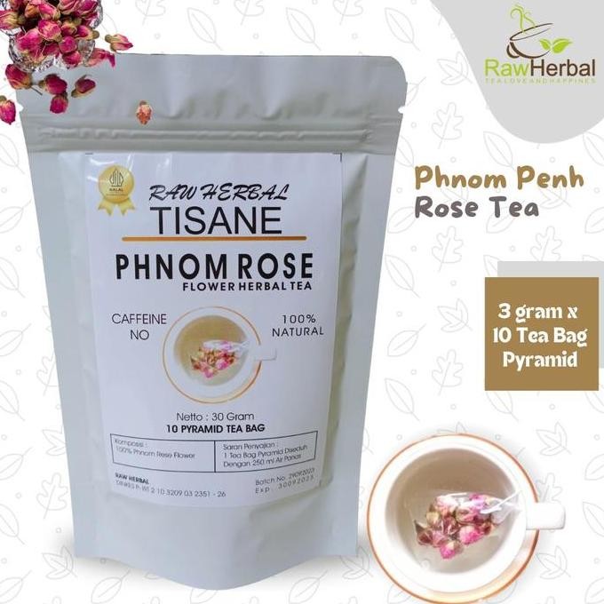 

SALE!!! Phnom Penh Rose Flower Tea Pyramid Tea Bag (3gr x 10 Pyramid Tea Bag)