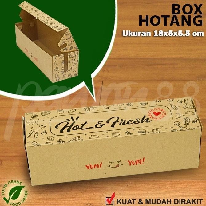 (Expert) Kotak HOTANG - Box HOTANG - Dus HOTANG | KRAFT COKLAT -HOT&FRESH