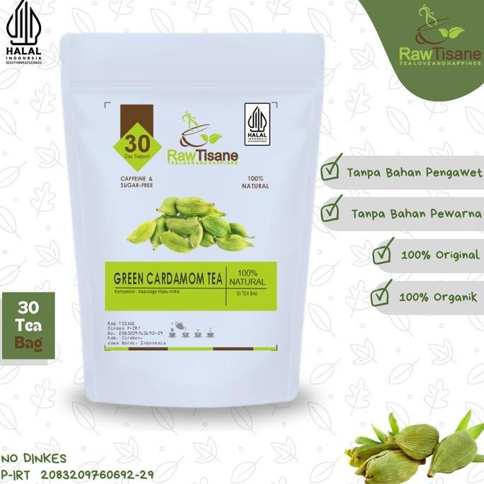 

SALE!!! Green Cardamom Tea : Indian Green Cardamom Tea Isi 30 Tea Bag