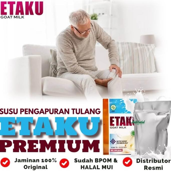 

(Expert) - Susu Pengapuran Tulang Sendi dan Lutut - Susu Tulang dan Sendi Otot, Saraf Kejepit, Sakit pinggang, Pegal linu, Badan Lemas, Asam urat, Rematik, Kolesterol, Gula darah dll - Walatra Etaku Goat Milk 100% Susu Kambing Etawa Bubuk