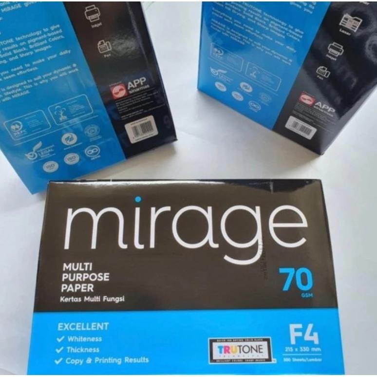

Sale! Kertas Hvs Folio F4 70Gsm Mirage - 1 Rim Kertas Fotocopy