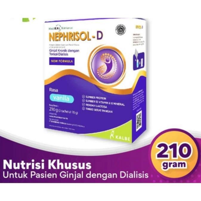 

(Expert) NEPHRISOL D - Nutrisi Tinggi Protein Pasien Gagal Ginjal Kronik HD / CAPD