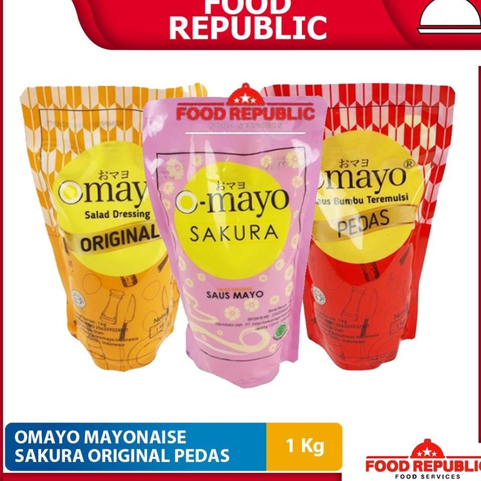 

Omayo Mayonaise 1 Kg Pedas Sakura Mayonnaise Halal Jepang