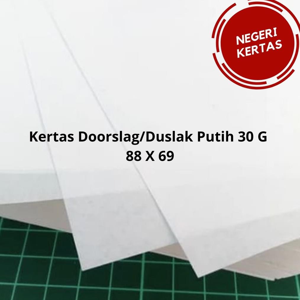 

Baru Kertas Doorslag Putih 88 x 69 mm Isi 50 Lembar - Kertas Copy Arsip