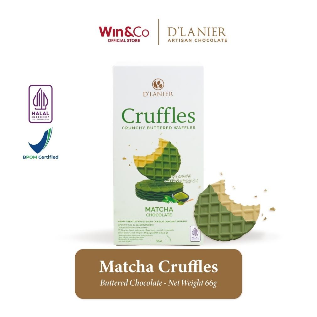 

ASLI DLANIER MATCHA CHOCOLATE CRUFFLES 66GR - ISI 5 SACHET COKLAT RASA MATCHA
