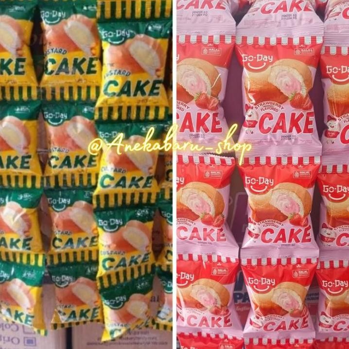 

1 Dus 60 Pcs Goday Go Pie Cake Custard Strawbery