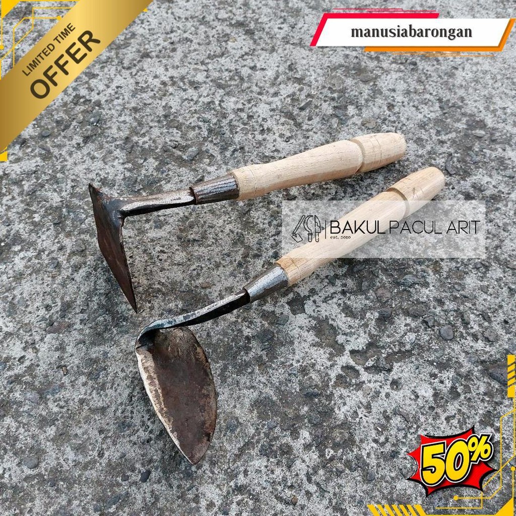 Cangkul Mini Plat Besi Tebal | Koret Wangkil Berkebun Original Produk