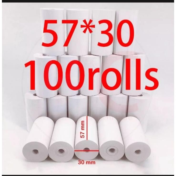 

Sale! Kertas Kasir Thermal 58X30Mm Full Coreless Isi 100 Roll - Kertas Edc Bluetooth