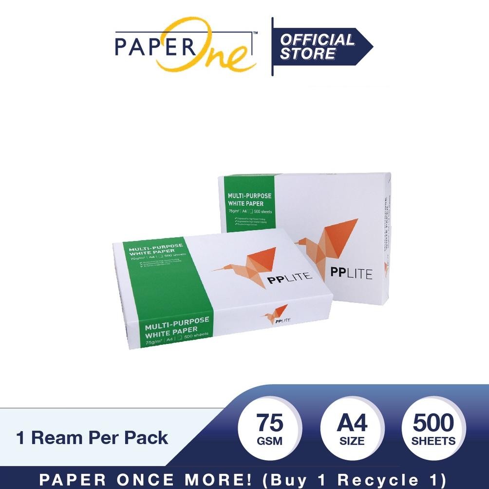 

Sale! Pplite A4 75Gsm Copier | Kertas Fotocopy A4 75 Gr | 1 Rim Isi 500 Lembar