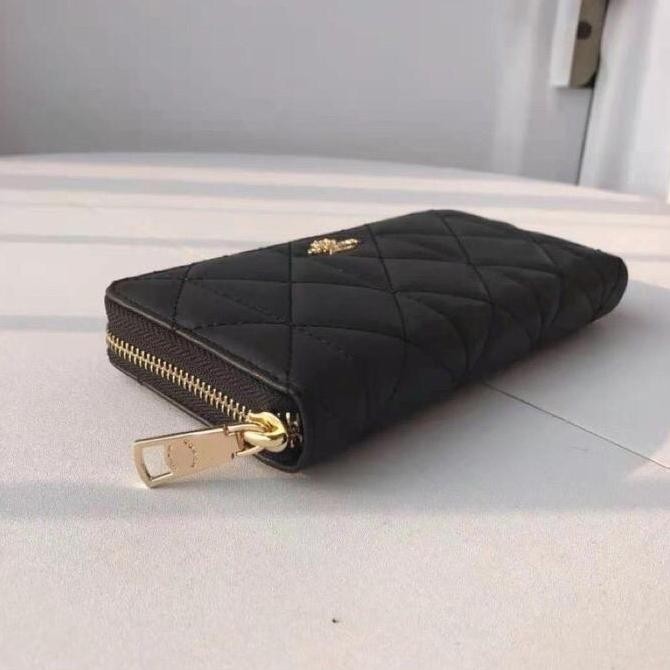 Murah Original C H Long Wallet Zip Accordian Quilted Original Ch Wallet