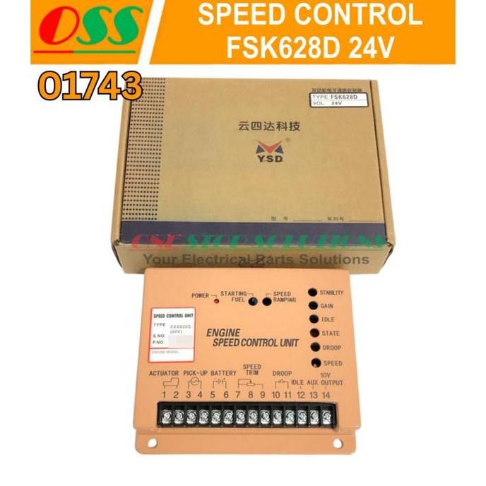 

Terlaris Speed Control Governor Ysd Fsk628D Fsk 628 24V Original Speed Control Untuk Genset