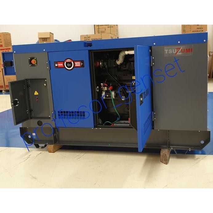 

Terlaris Genset Silent Diesel Tdg 15 Kva Tsuzumi Japan 12000 Watt Watercooled