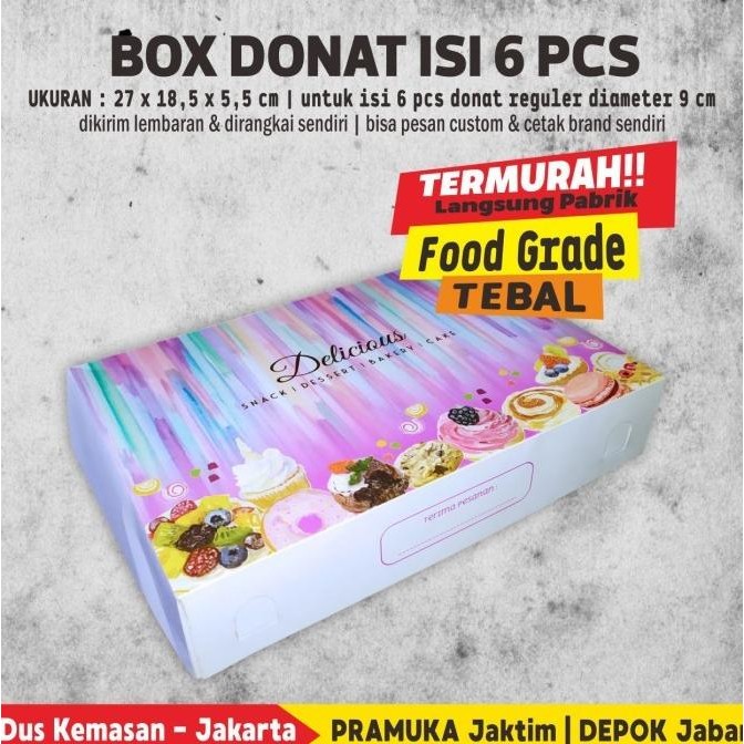 (Expert) Box Donat / Dus Donat isi 6