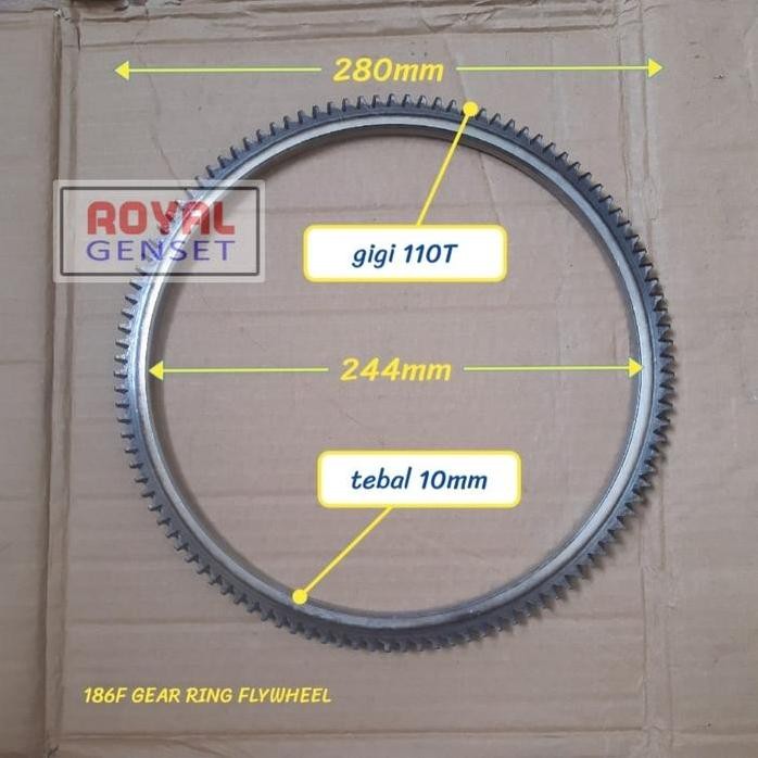 

Terlaris Gear Ring Gigi Gendeng Stater Fly Wheel 186 Genset Solar 4-6,5Kw