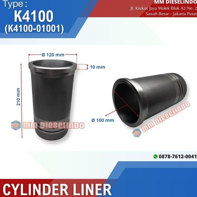 

Terlaris Cylinder Liner Engine K4100 Genset Weifang K4100Zd - Boring Poring