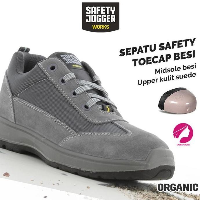

Terlaris [Free Sarung Tangan] Sepatu Safety Wanita / Sepatu Proyek / Sepatu Safety Jogger Organic