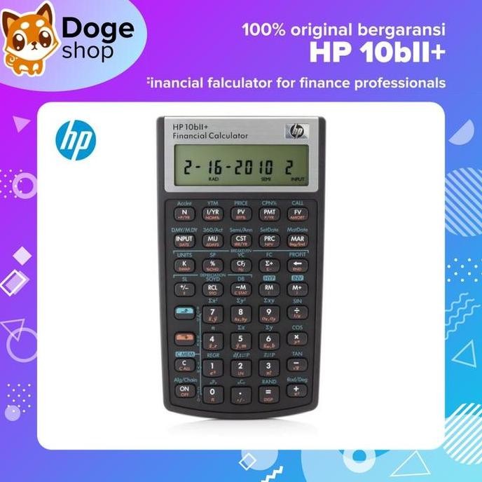 

restock HP 10bii+ Financial Calculator 10b 10bII 10 b II + plus Finansial Statistik NW239AA Hewlett Packard